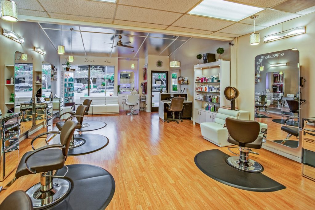 beauty salon's inside look